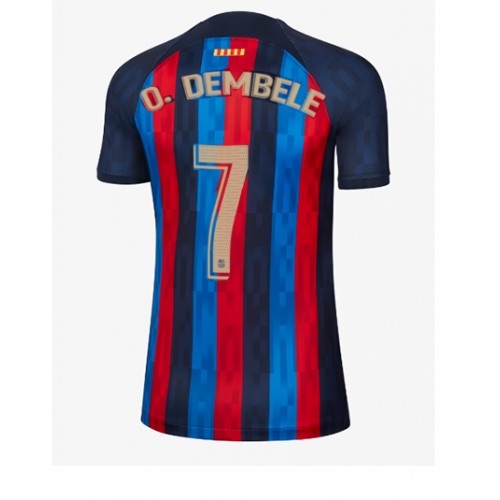 Fotbalové Dres Barcelona Ousmane Dembele #7 Dámské Domácí 2022-23 Krátký Rukáv